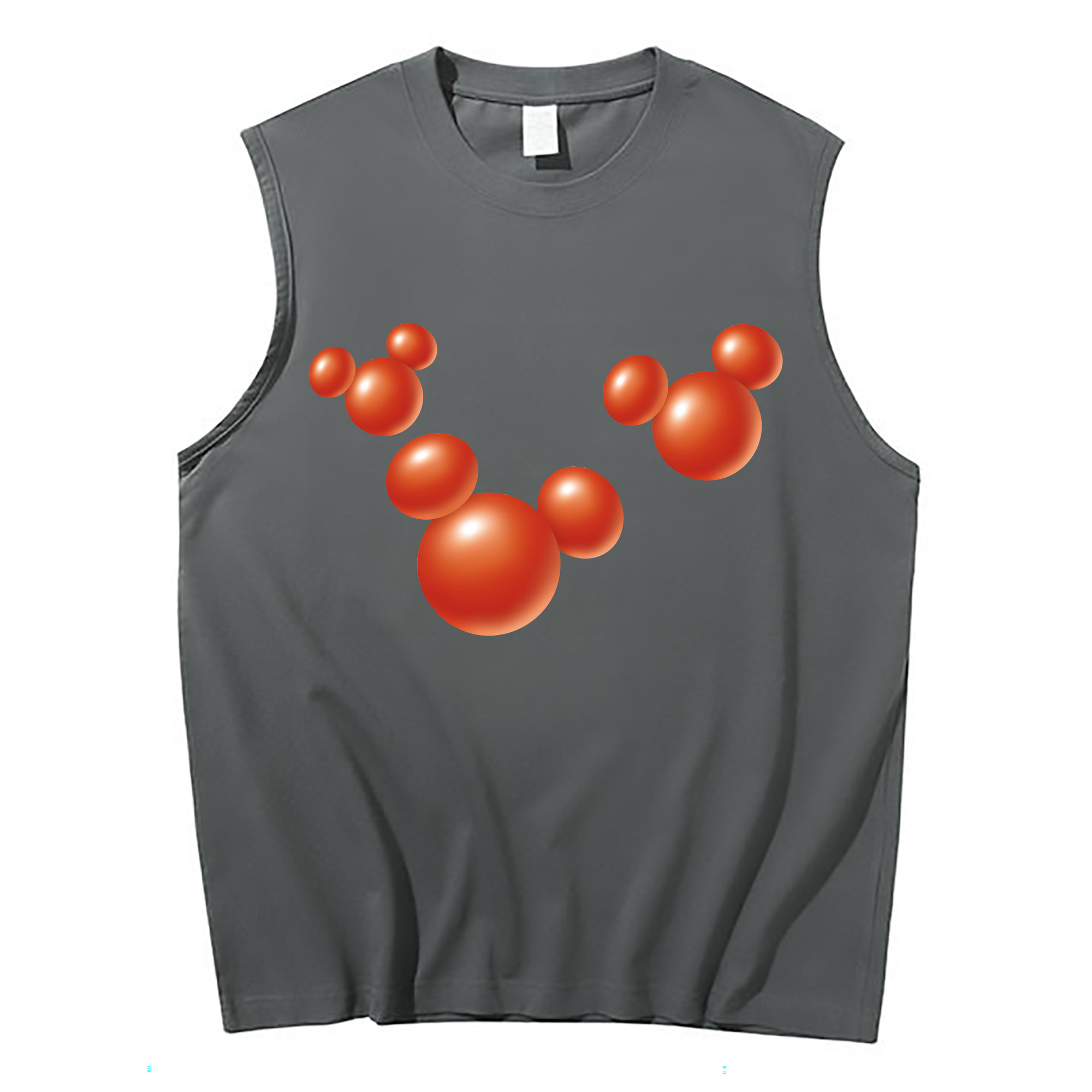 （画像用） ミッキーマウス Mickey Mouse コットン100％タンクトップ（フロントプリント）